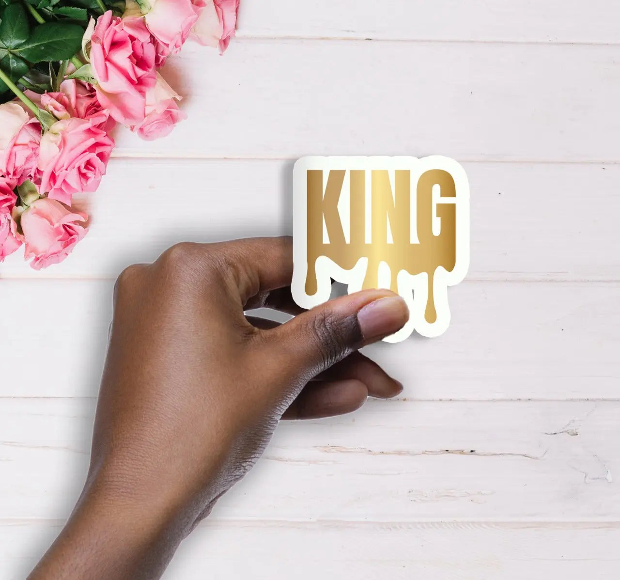 King Handmade Vinyl Waterproof Sticker All Shades