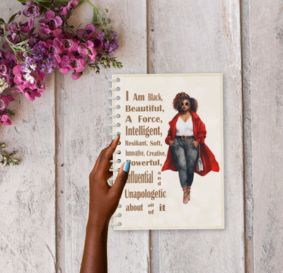 I Am Black, Beautiful, A Force Notebook & Stylus Pen All Shades