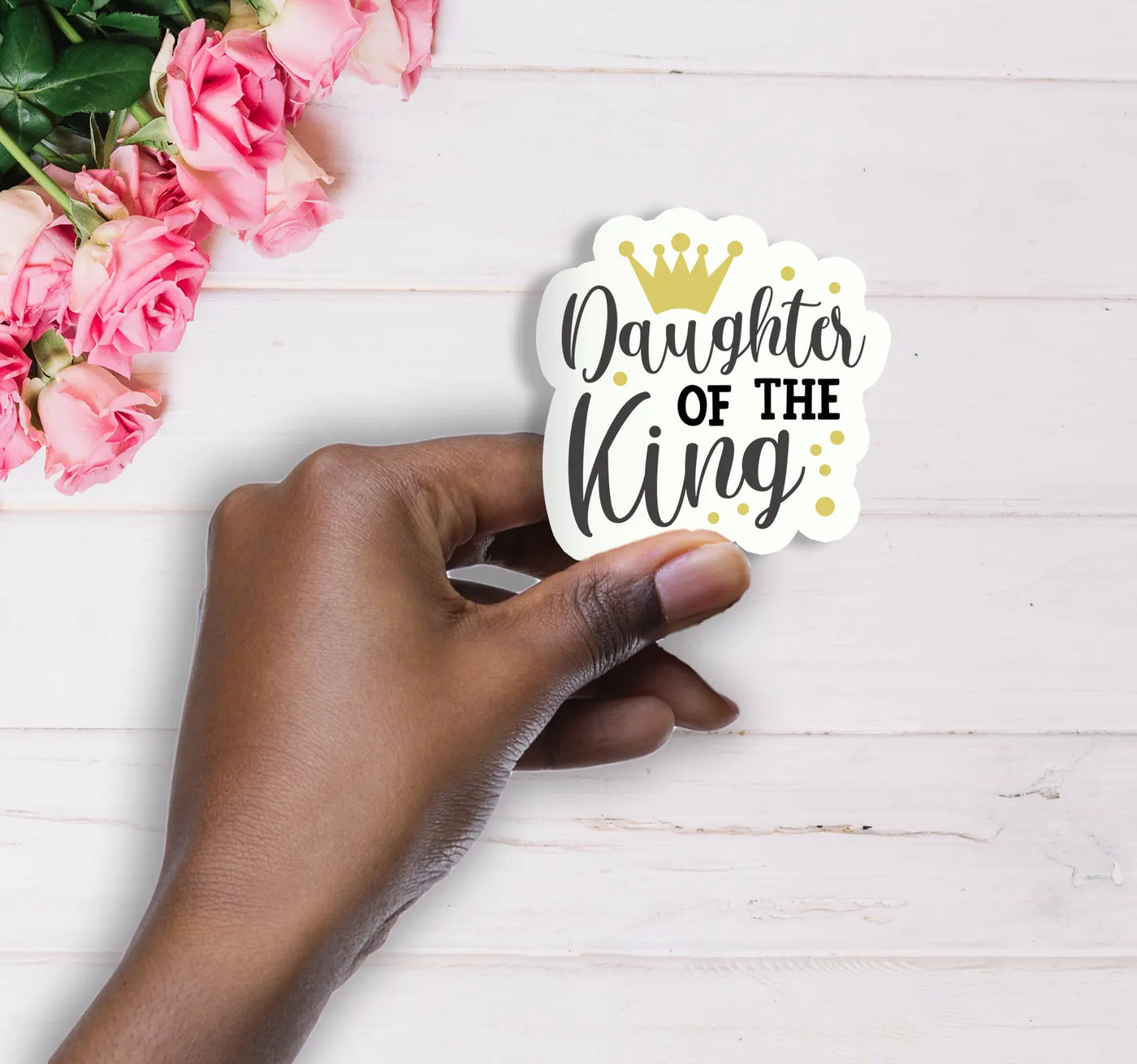 Daughter of the King Handmade Vinyl Sticker - All Shades