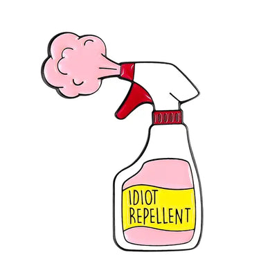 Enamel Pin – "Idiot Repellent" All Shades