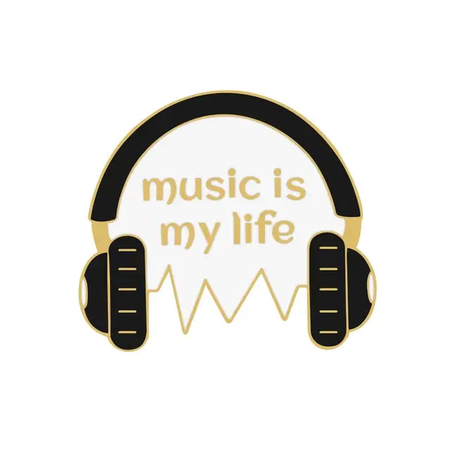 Music Is My Life - Enamel Pin All Shades