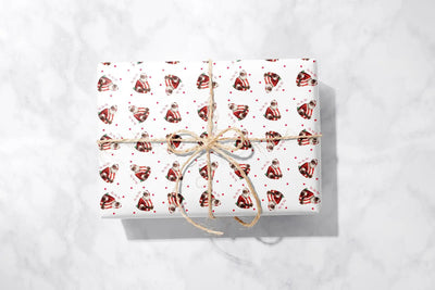 Father Christmas Gift Wrap 1 Metre All Shades