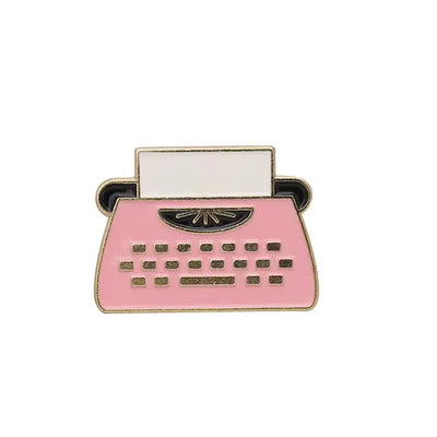 Pink Typewriter - Enamel Pin All Shades