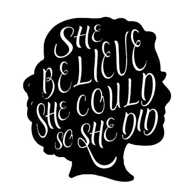 She Believed She Could, She Did Enamel Pin All Shades