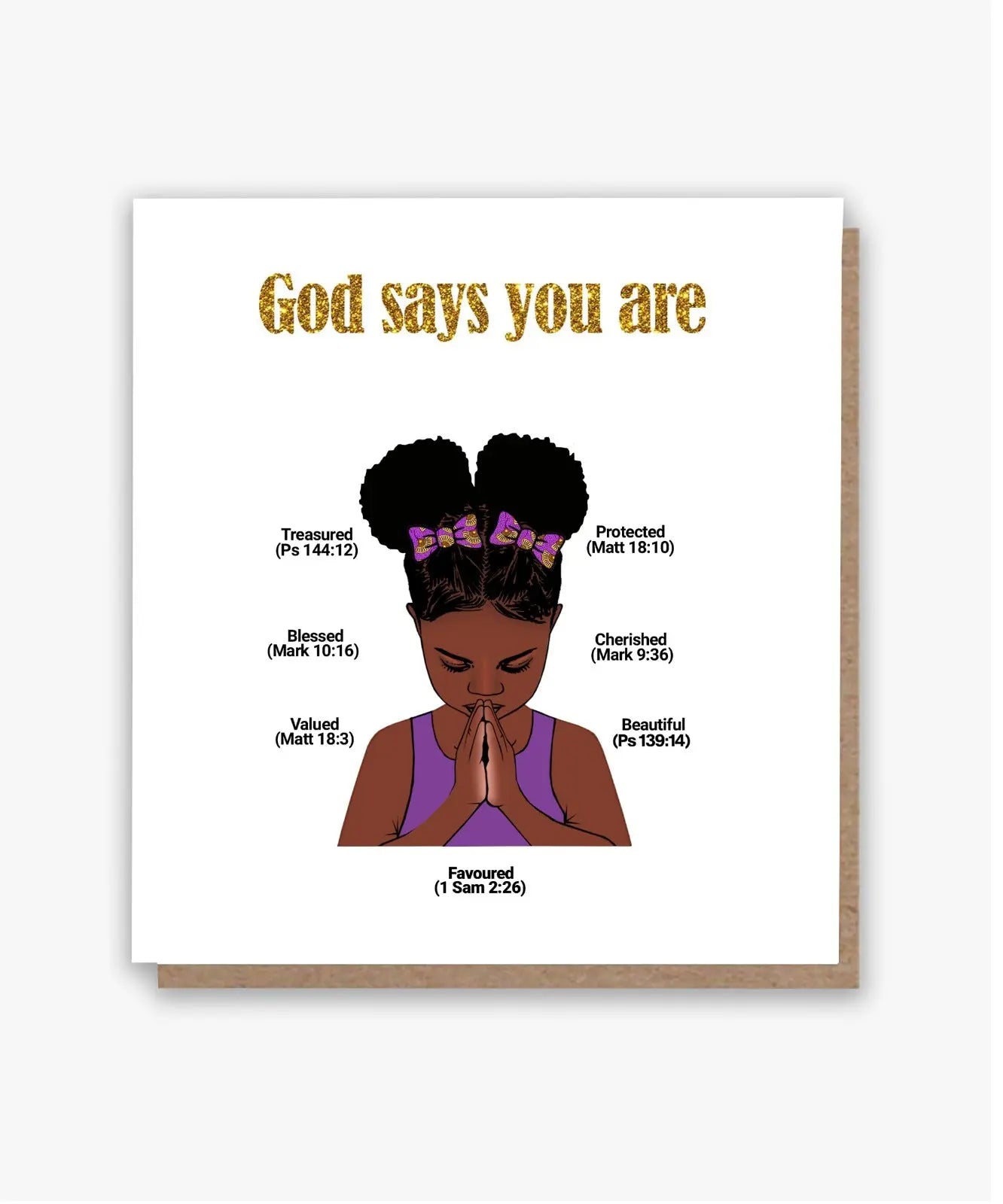 God Says You Are Card Little Girl 🙏🏾 My Store